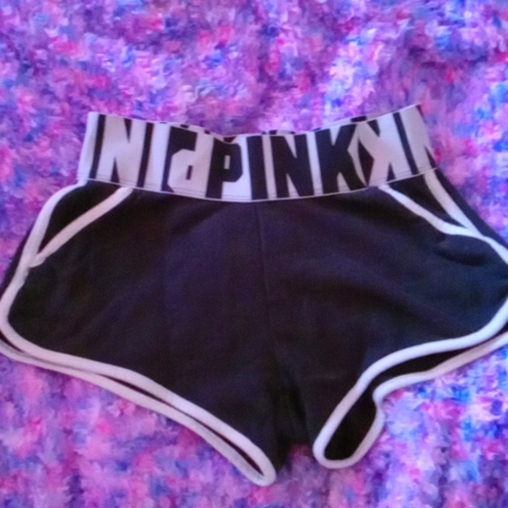 Pink brand black shorts size xs